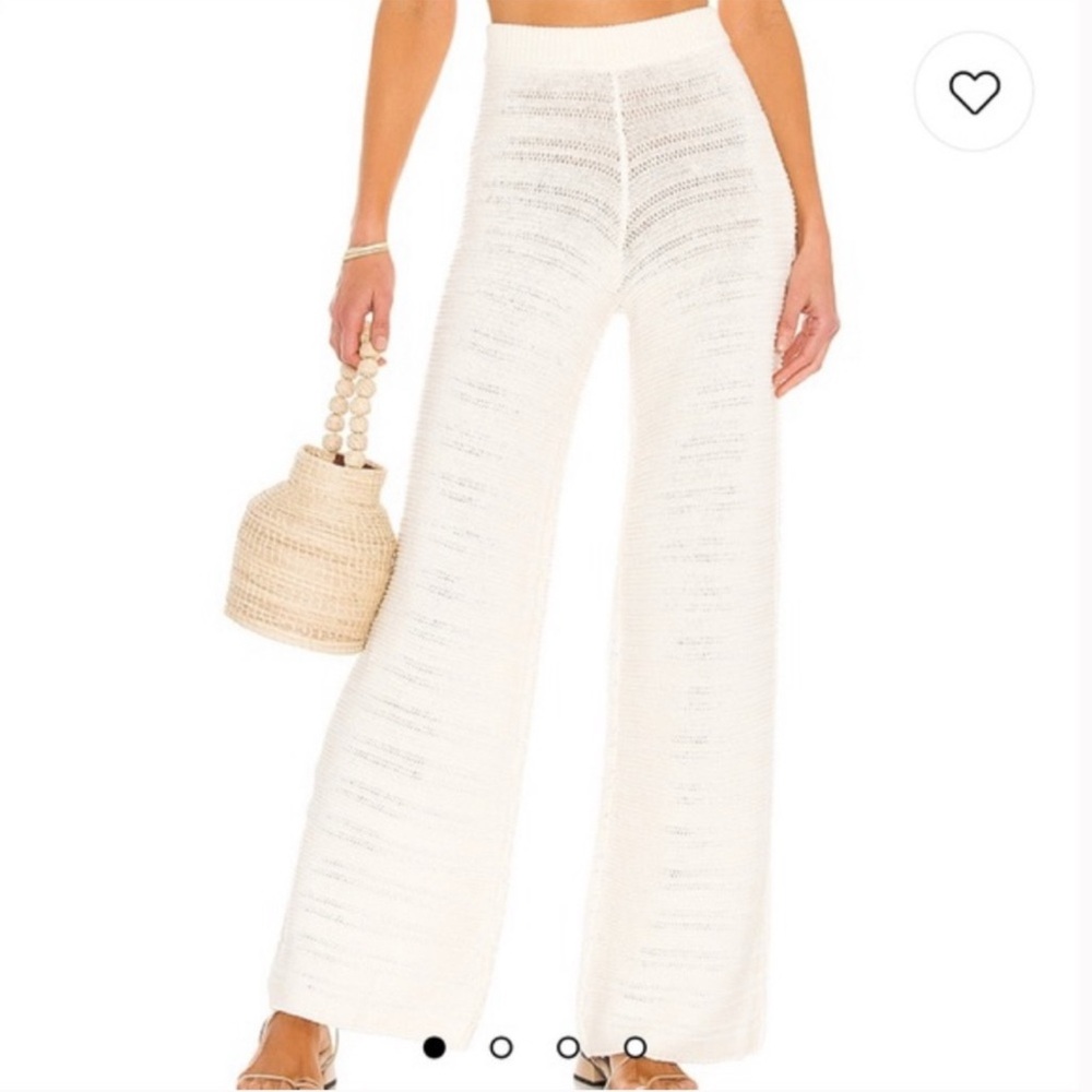 House of Harlow 1960 Ryleigh Crochet Pant in Marshmallow